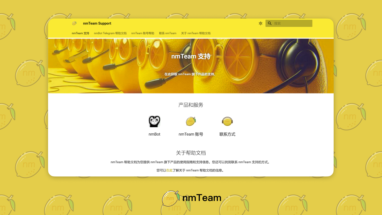 nmTeam support
